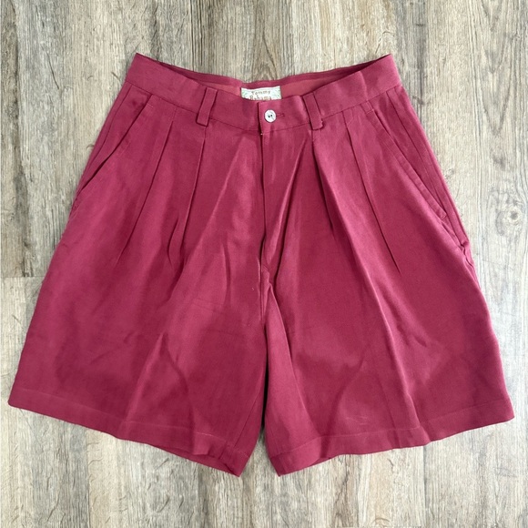 Tommy Bahama • 100% Silk Long Line High Waisted Shorts - Picture 1 of 8